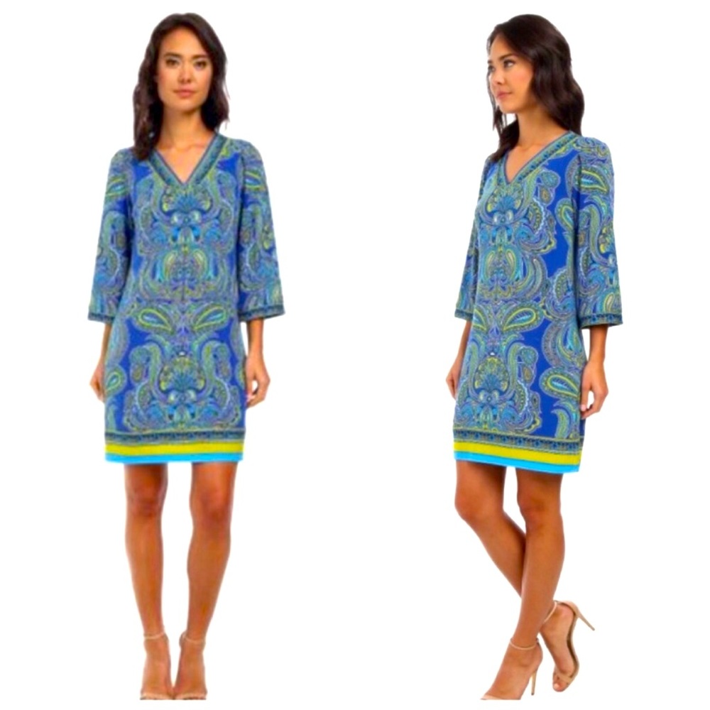 Laundry by Shelli Segal Paisley Print Tunic Dress